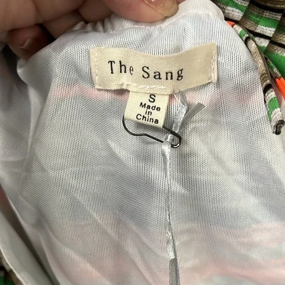 THE SANG MultiColor Brallete Style Tube Top With Pull String Front Bodycon Dress - Picture 11 of 12